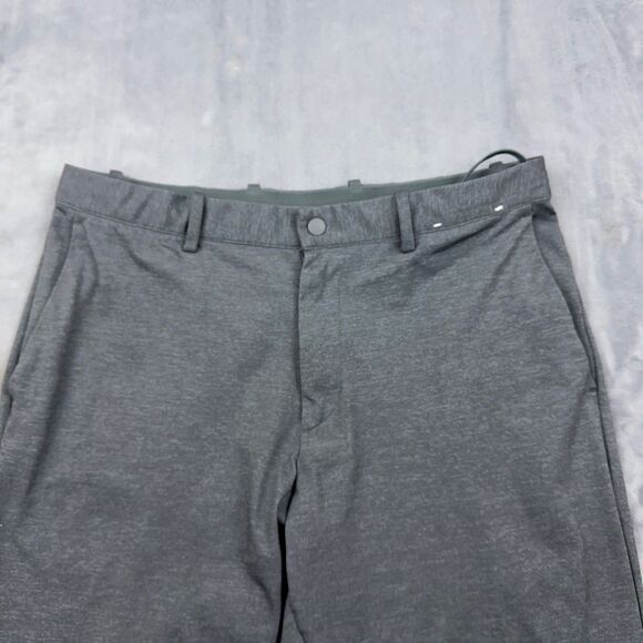 Uniqlo Mens Size Medium Gray Smart Ankle Pants Stretch Drawstring - Picture 3 of 10